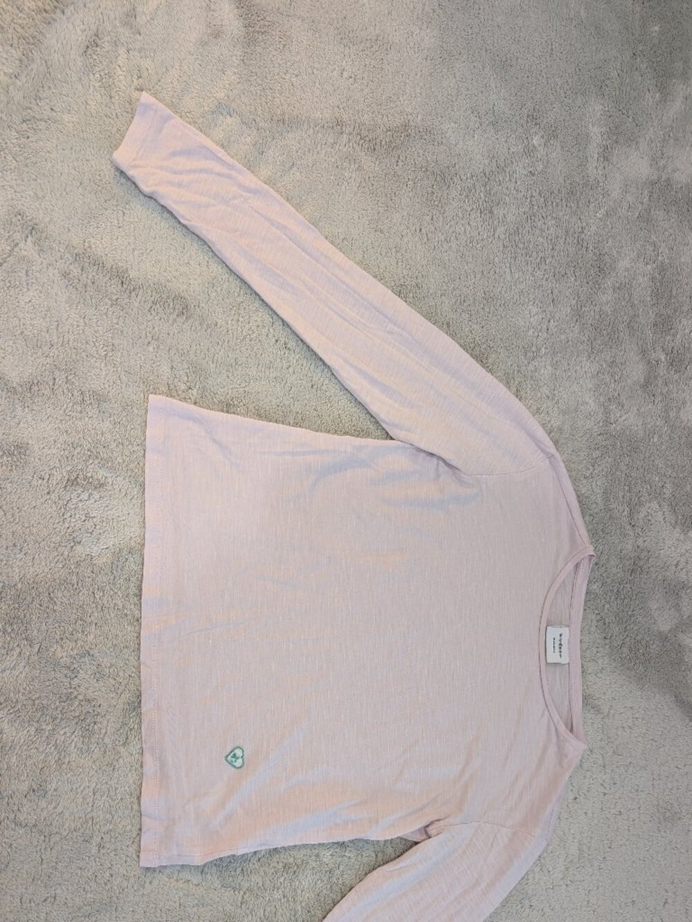 Lilac/Pink Juicy Couture Long-Sleeve Crewneck Top